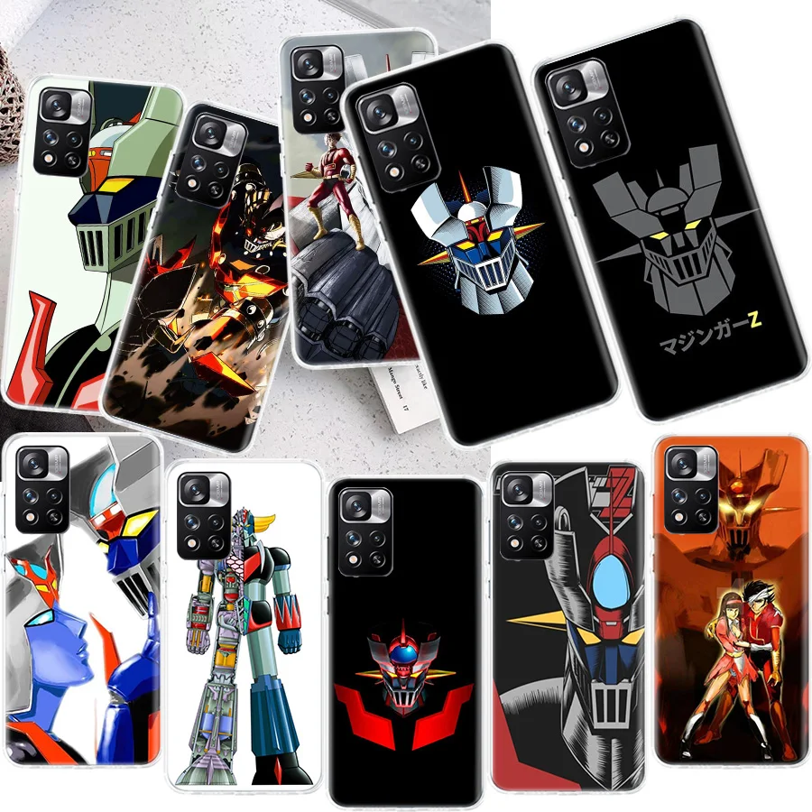 UFO Robot Goldorak Phone Case For Xiaomi Redmi Note 13 Pro Plus 5G 12 12C 9 9T 9C 9A 10C 10A 10 K60 K70 Pro 8A 8 7A 7 6A 6 Capa