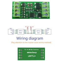 LIN 2.1/SAE J2602 Transceiver LIN Bus Module Master-Slave Protocol Controller 20KBD UART TTL232 RS485 K-line Can Data Analyzer