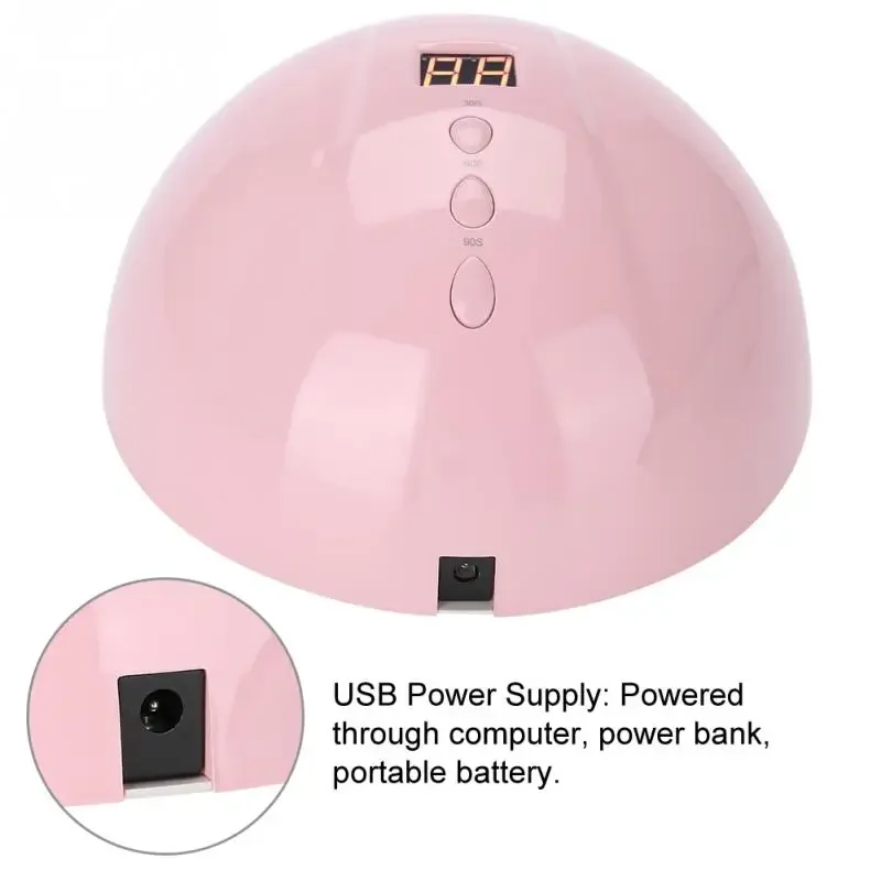 USB Nail Art Tools Kit, 24W LED UV nageldrogerlamp, dubbele lichtbron nagelgel fototherapiemachine, manicure gellak