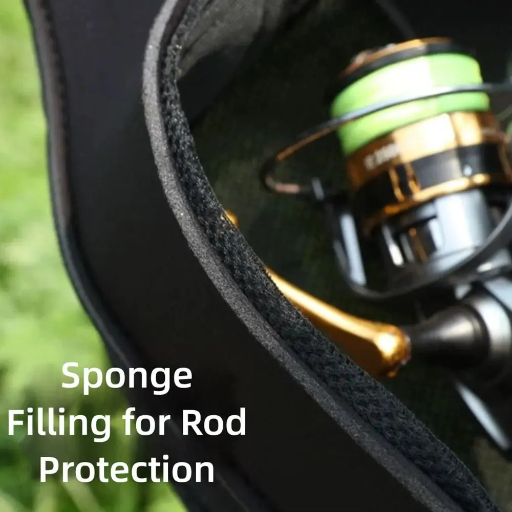 جديد المحمولة الصيد رود حقيبة مع حزام الكتف 118/128 سنتيمتر الصيد رود حالة للطي قصبة صيد خشبية #4