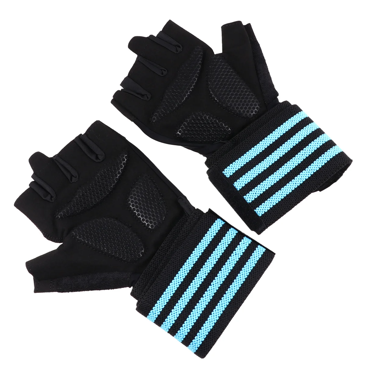 

1 Pair Outdoor Half Finger Training Gloves Wrist Support Palm Protection Anti Slip Breathable Sports Gloves For Weightlifting