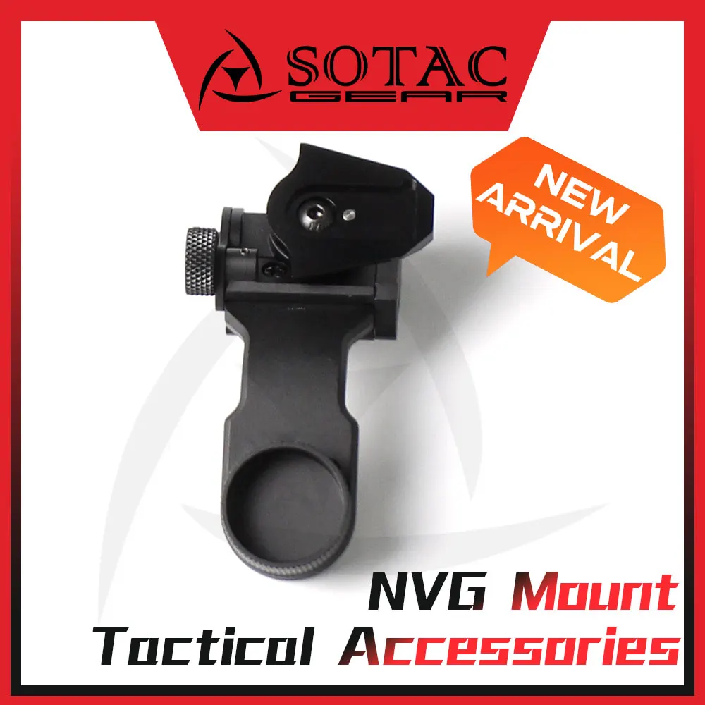 SOTAC Tactical J Arm NVG Mount Helmet Bracket Adapter for L4G24 PVS-14 Night Vision Goggles Hunting Accessories