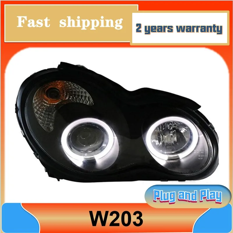 

Car Styling for Mercedes-Benz W203 Headlight 2000-2007 W203 Headlamp C63 C200 C230 C280 C300 DRL Turn Signal Low High Beam Proj