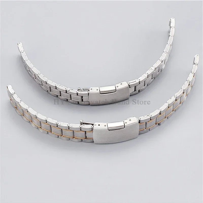 Curved End Metal Watch Band 20mm 22mm for Men Women Stainless Steel Universal Bracelet Replacement Watchbands Accessories image 5