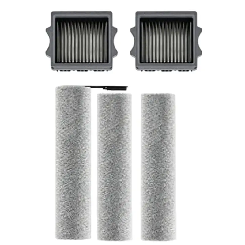 B08B-Replacement Set Including Microfiber Roller Brush And Sponge Filter For Tineco Art Station Pod Floor Washer
