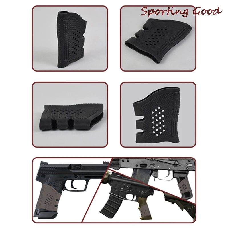 Coldre Glock Handgun Holster Anti Slip Tactical Pistol Rubber Protect Cover Grip Shooting Glock Holster Hunting Glock Accessory