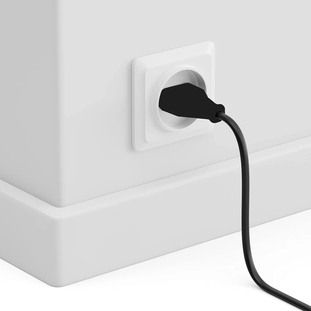 EU Power Extension Cable 2-Prong European AC Power Extentension Cord EU Power Cord Male to Female 5M/3M/1.5M Power Socket saver