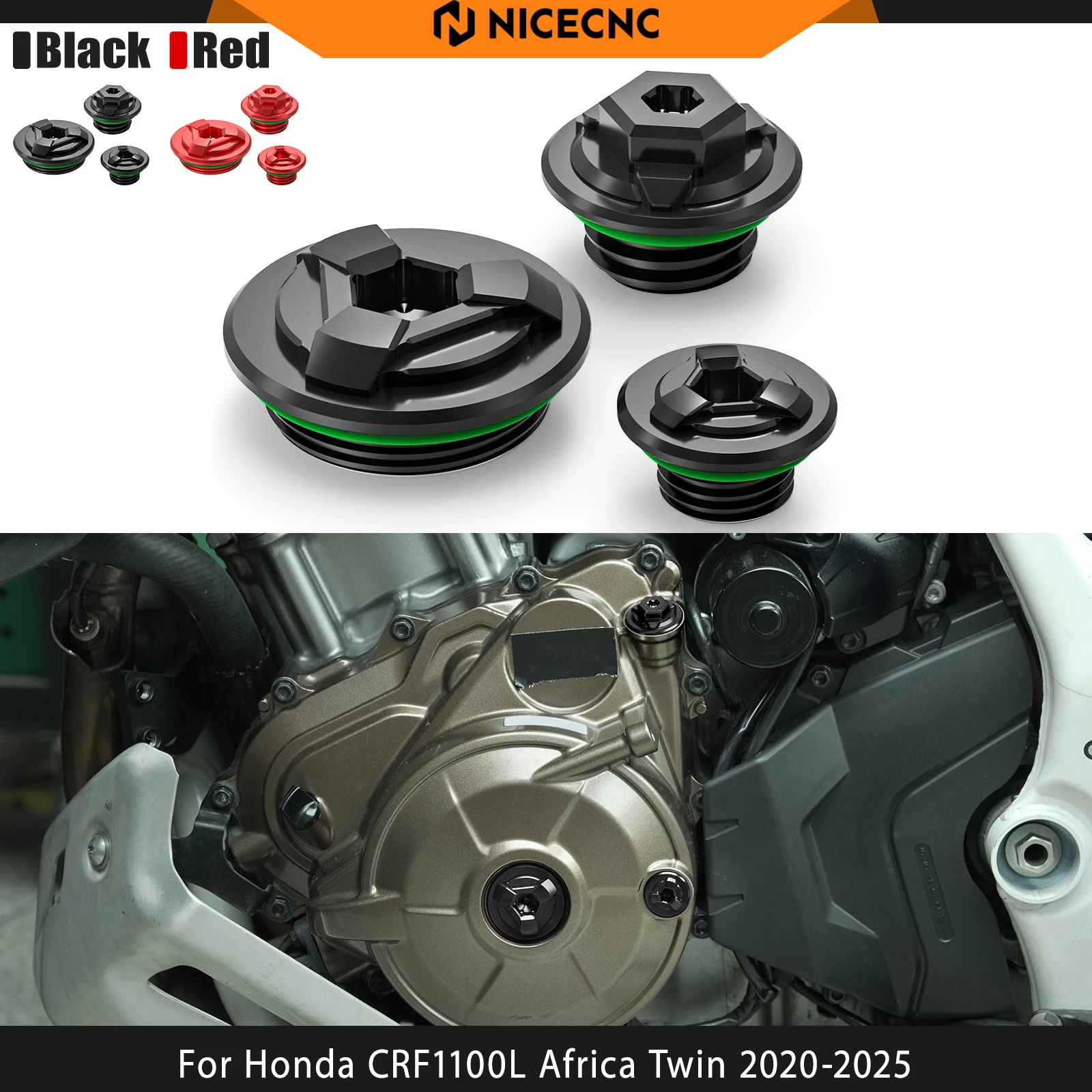 

For Honda CRF1100L Africa Twin 2024 2020-2025 Timing Hole Cap Africa Twin CRF1100L Adventure Sports CRF1000L Africa Twin 2023