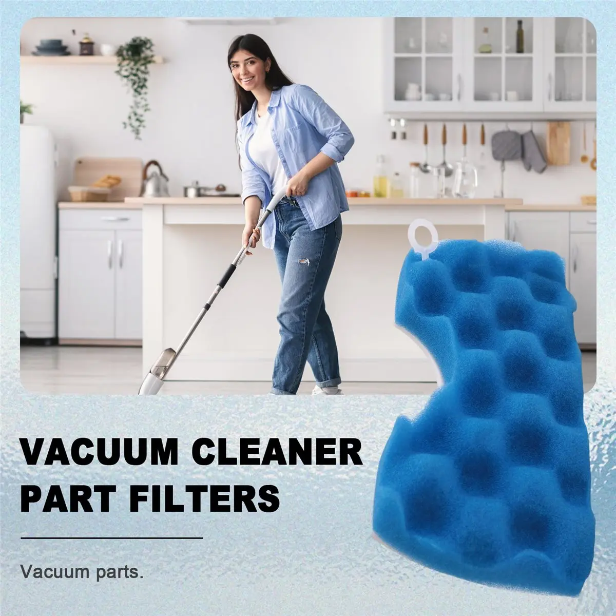 AT59 10Pcs Vacuum Cleaner Part Filters Heap for Samsung Cup DJ97-01040C SC43 SC44 SC45series Vacuum Cleaner Dust Filters