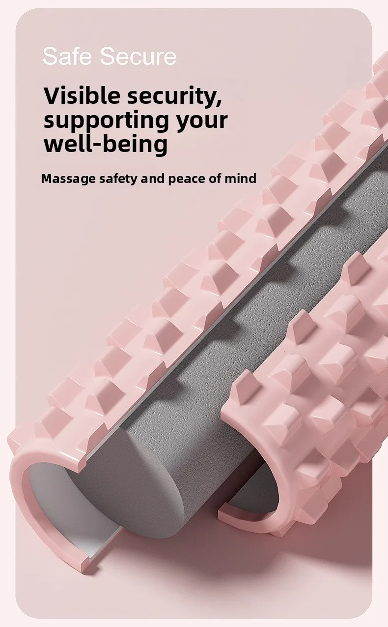 33x14cm Solider Stacheliger Schaumstoffroller für Tiefengewebe-Muskelmassage, Triggerpunkt-Yoga-Säule zur Wadenstraffung, Fitness und Erholung – Detail 8