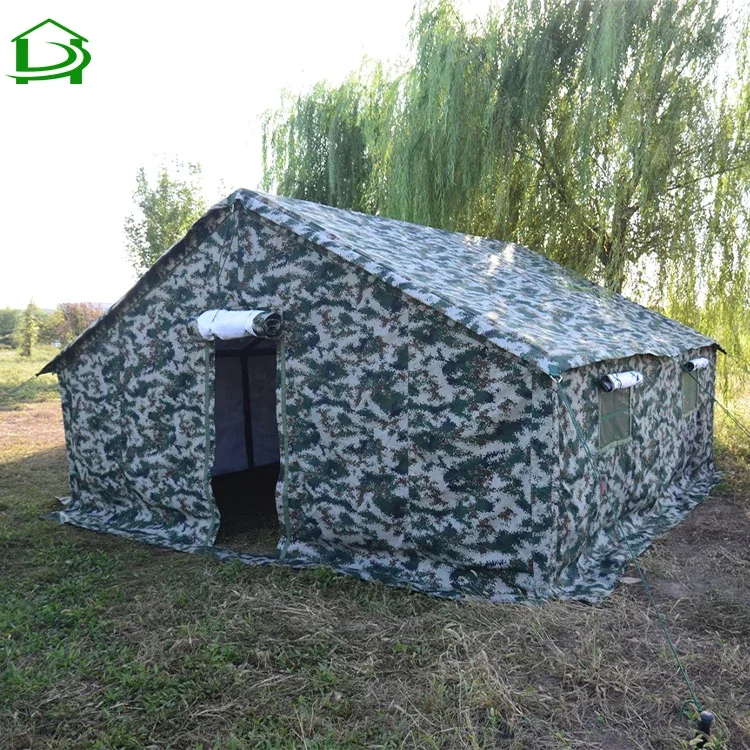 Tienda de campaña de tela de lona de invierno de camuflaje impermeable a la venta