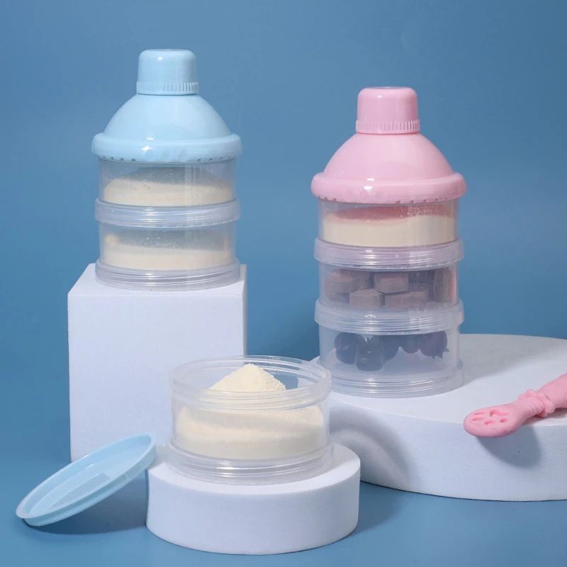 

Baby formula box large capacity multi-layer food supplement box independent 4-layer partitioned formula box