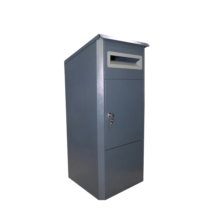 Powder Coating Wallmounting Parcel Mailbox Galvanised Steel Waterproof Parcel Delivery Box Parcel Receiving Outdoor Home Garden