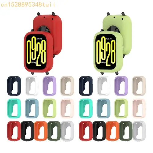 Imagen 2 del producto Cubierta protector silicona suave Y4QF para Redmi Watch 5 Active/5 Lite Shock a prueba choques Piel liviana fácil