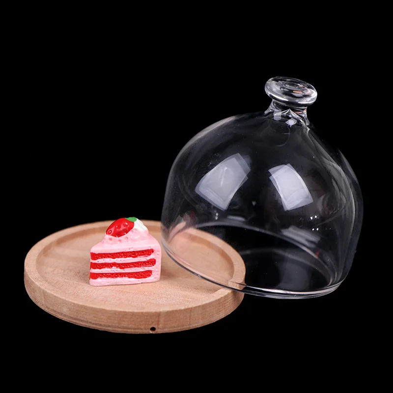1:12 Dollhouse Miniature Candy Jar Glass Dessert Fruit Tray Doll House Decor Toy