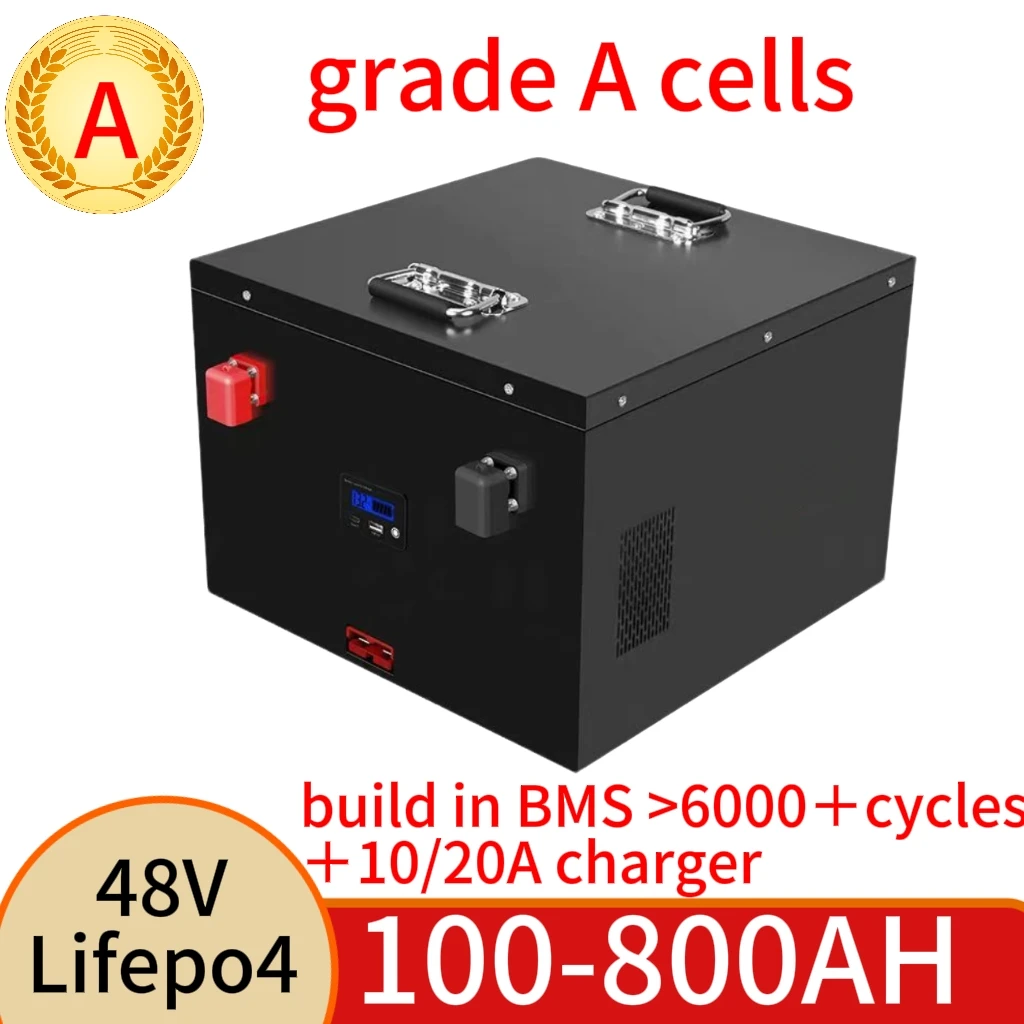 

Lithium Battery 48V 400Ah 100Ah 200Ah 300Ah 500Ah 600Ah 700Ah 800Ah Lifepo4 for 4KW 9KW Solar System Photovoltaic Power RV