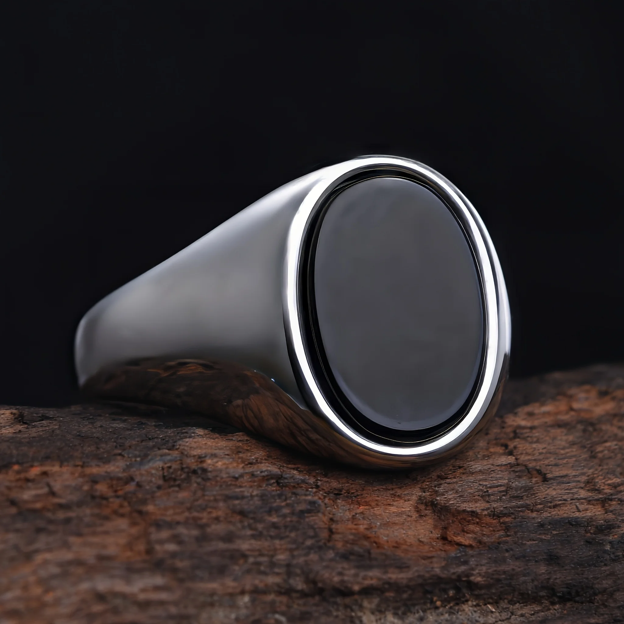 R3326 Anillos de ónix inoxidable 316LS de alta calidad para hombre/mujer, productos de joyería de tendencia de moda clásica