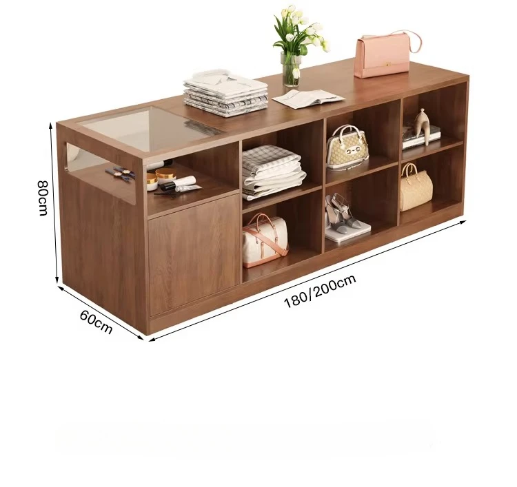 Loja de roupas Loja de roupas femininas Mesa Nakajima Mesa de exibição de loja de fluxo Armário simples balcão de páginas de checkout