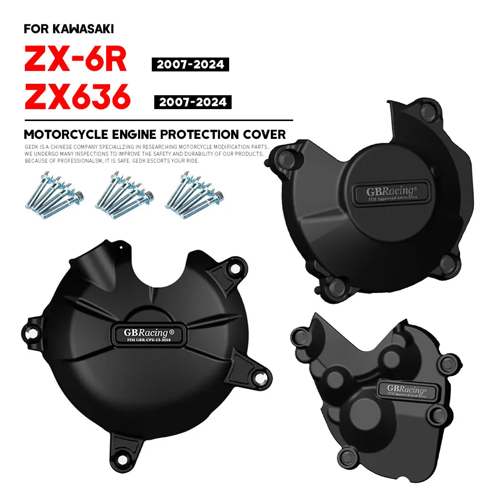 

GB Racing Engine Protect Cover ZX6R ZX636 2007-2024 For KAWASAKI ZX-6R Motorcycle Alternator Clutch Protection Cover Accessories