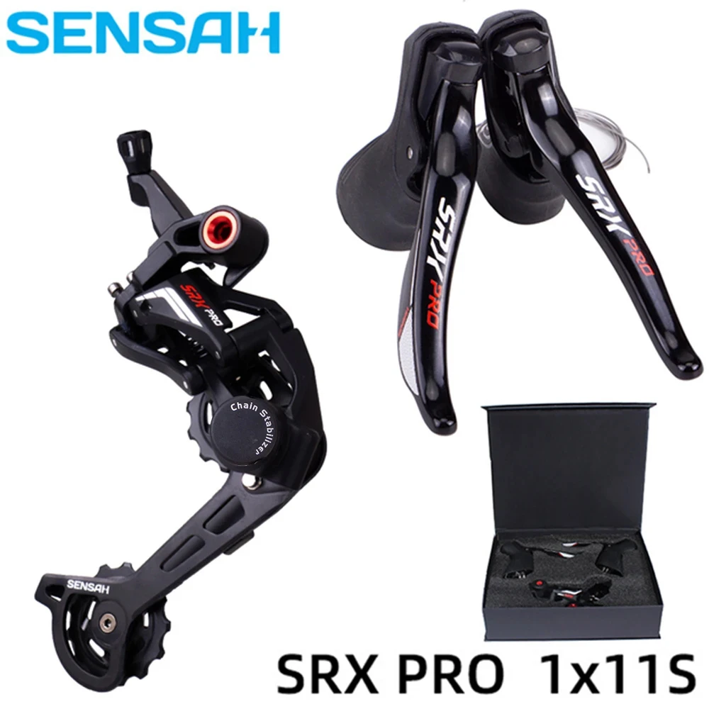 

SENSAH SRX Pro Gravel Road Bike 11 Speed Groupset CX Bicycle 1X11 Shifter Mechanical Brake Clutch Rear Derailleur Cyclo-Cross