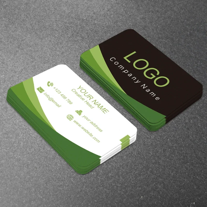 100PCS Cheap Customized Full-color Double-sided Printing Business Card 300GSM Paper Card 90*54mm