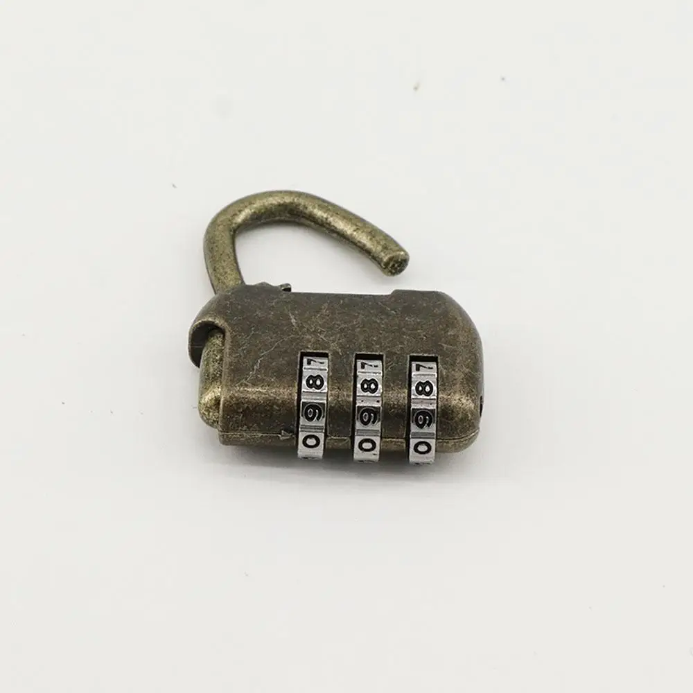 Zine Alloy Case Jewelry Box Digit For Suitcase Luggage Cabinet Resettable Combination Padlock Code Lock Password Lock Keyless