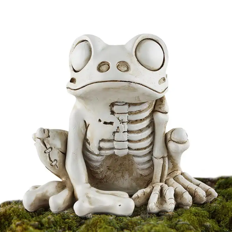 

Halloween Haunted Cosplay Props Horror Animals Decorative Festive Party Supplies Frog Skeleton Model Home Decor Accessories