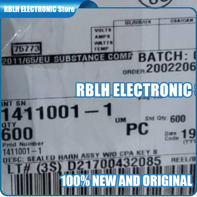 

5 шт./лот, новый и оригинальный разъем 1411001-1