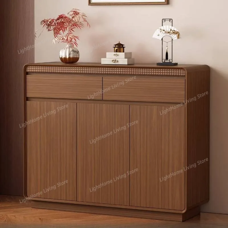 

Strong Retro Design Shoe Cabinet Storage Dustproof Living Room Shoe Cabinet Drawer Solid Wood Estante Para Zapatos Furniture