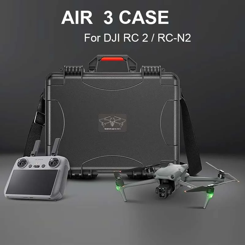 Hard Case for DJI Air 3 Accessories Waterproof Carrying Case for DJI Air 3 Fly More Combo with DJI RC 2/RC-N2 Portable Suitcase