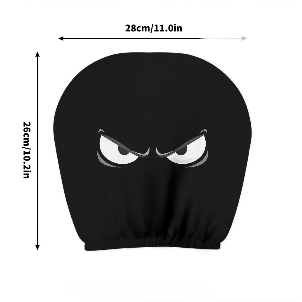 2PCS Evil Eye Printed Car Headrest Covers | 100% Durable Comfortable Snug Fit | Hot Sale Auto Interior Decor Accessories 4