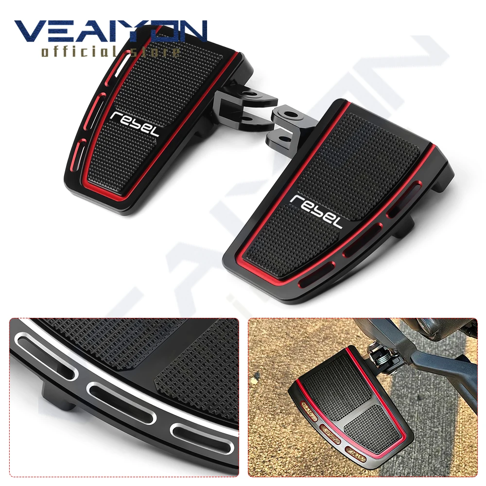 

Motorcycle For CMX1100 CMX 1100 Rebel 2021 2022 2023 Wide Foot Pegs Rest Footpeg Front Rider Footboards Enlarger Pedals 2023