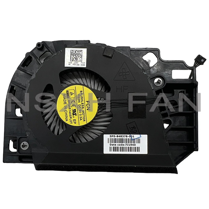 NOVO Ventilador de resfriamento de CPU e ventilador GPU G3 848378 -001 848377 -001 FGD9 FGDN DC5V 0,5A DFS 2004054 M0T DFS 561405 PL0T