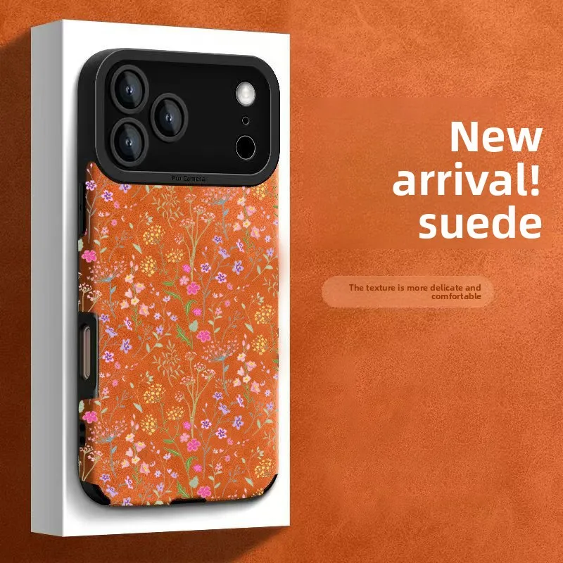 

2026 New Floral Branch Phone Case For iPhone 17 Pro Max 16 Pro 15 14 Shockproof Soft Cover