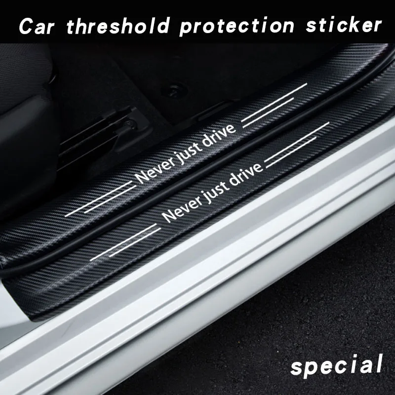 Car Door Sill Stickers for hyundai Never just drive palisade creta ix25 tucson stereo santa knoa solaris ix35 i30 Car Accessorie