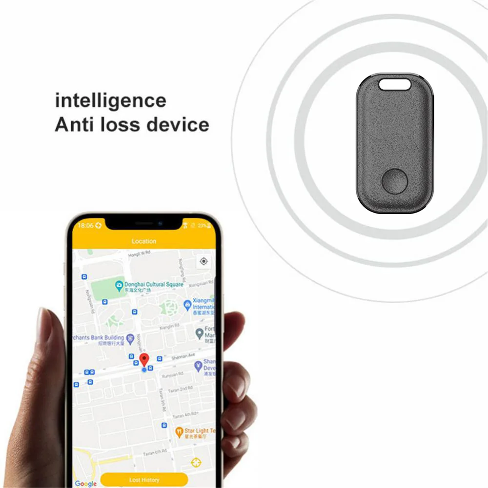 Smart Tag Anti-Lost Alarm Device Bluetooth-compatible Mini GPS Tracker Global Positioning Key Finder Pet Wallet iTag for iOS