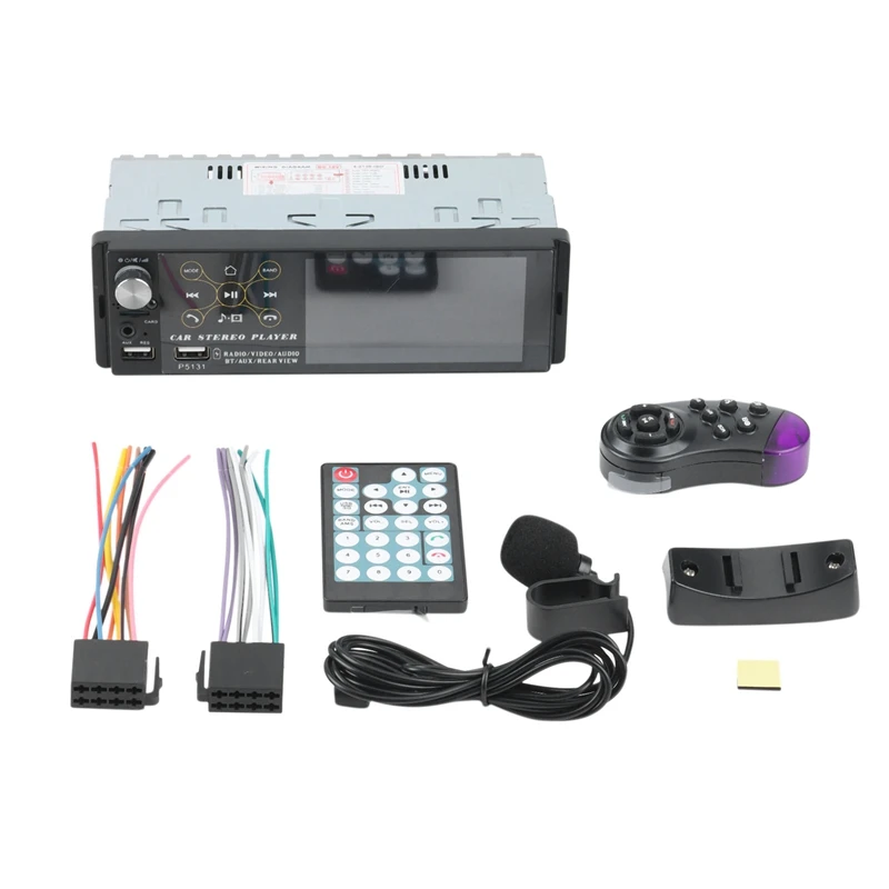 

Bluetooth Car Radio 4 Inch Capacitive Touch Screen Car Stereo FM/AM/RDS Radio With Dual USB/AUX-In/SD Card Port