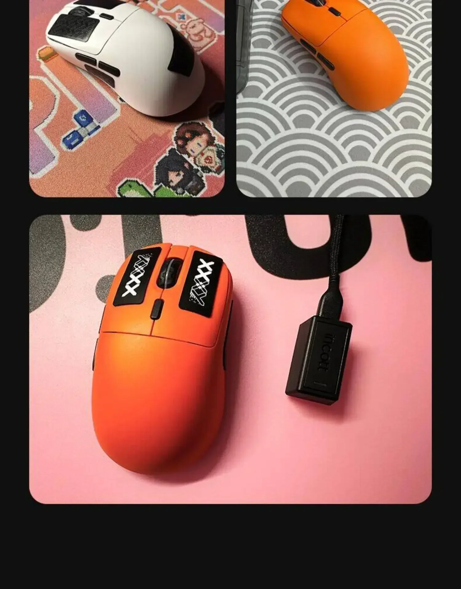 Incott Ghero Pro Gaming Mouse G24/G23 Wireless Mouse 3 mode 2.4G Bluetooth Lightweight PAW3395 Mice customize G24 pro Mouse Gift