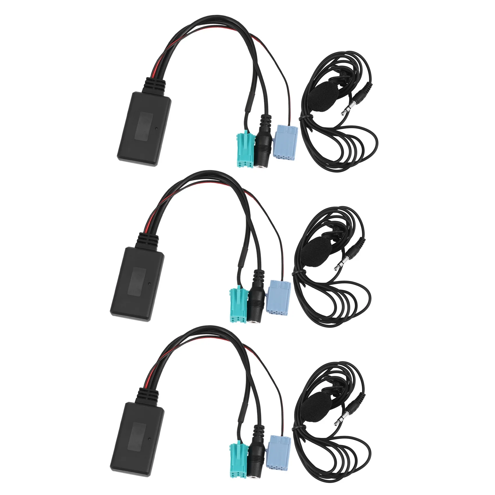 

3X Car Bluetooth 5.0 Aux Cable Microphone Handsfree Mobile Phone Free Calling Adapter for Renault 2005-2011