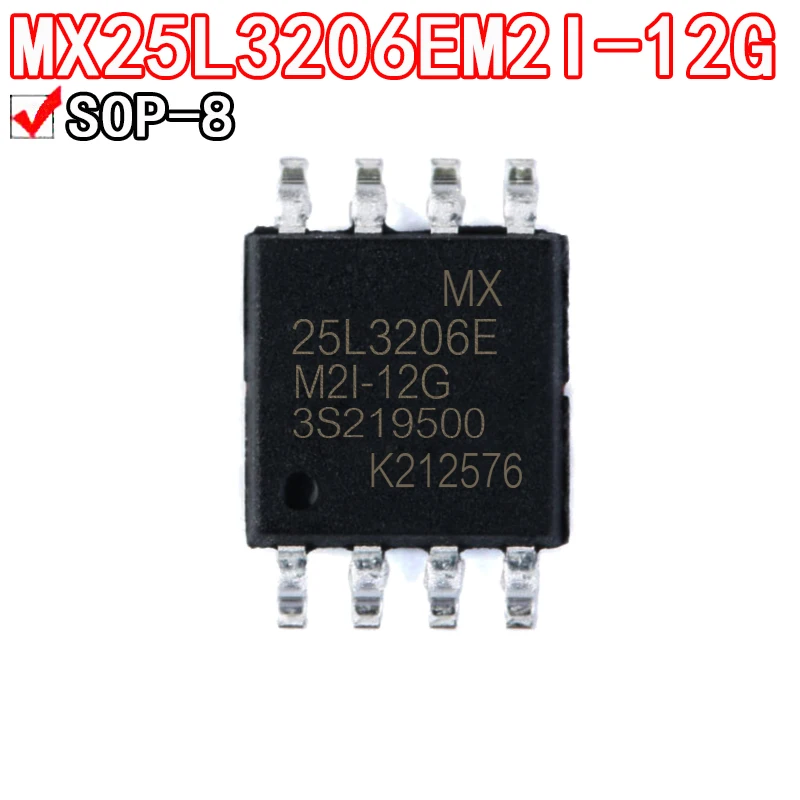 10PCS MX25L1606EM2I-12G MX25L1606E MX25L1606 SOP8 MX25L3206EM2I-12G MX25L8006EM2I-12G 25L3206 25L8006 MX25L6406EM2I-12G SOP-8