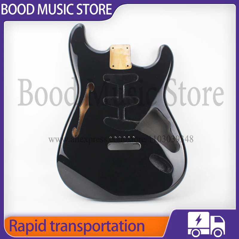 Fend Black Thinline Alder St Electric Guitar Body High-quality diy Guitar Body Master Handmade and CNC Made with F Hole