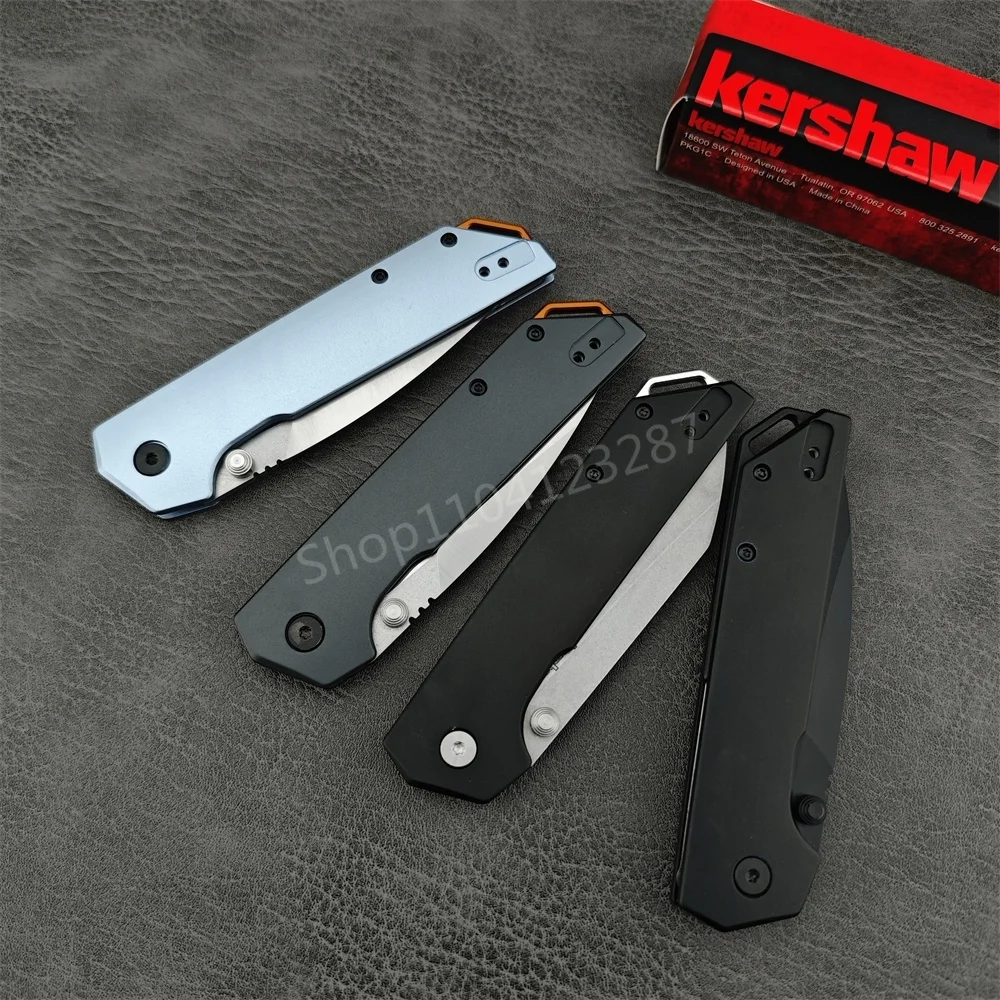 KS 2038 Outdoor EDC GEAR Folding Knife D2 Blade Aluminum Handle High Quality Camping Hiking Survival Hunting Tool Men‘s Gift