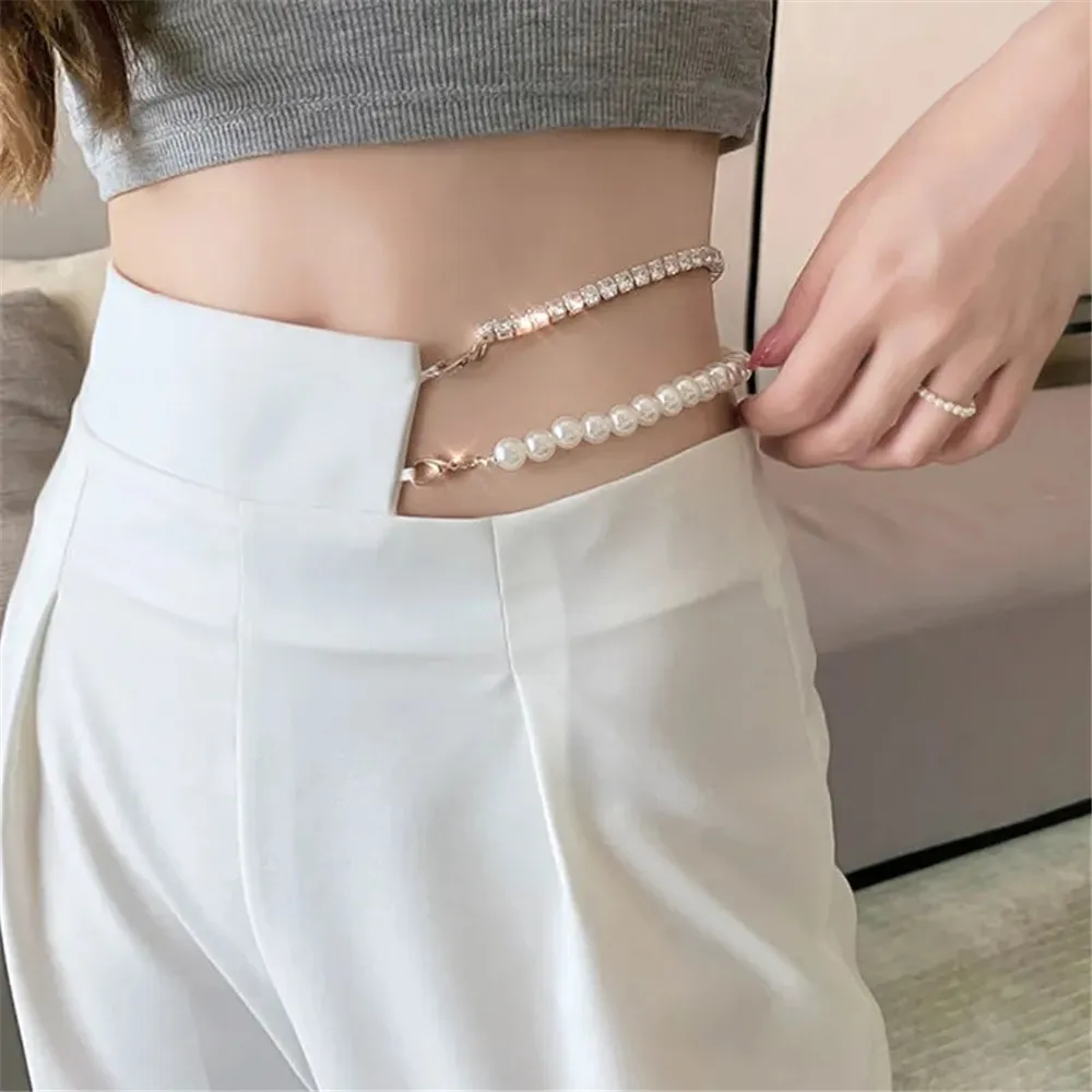 

Black Hollow Out Diamonds Pearl Beading Solid Color Casual Women Pants Women Spring Autumn Fashion Korean Office Ladies Trousers