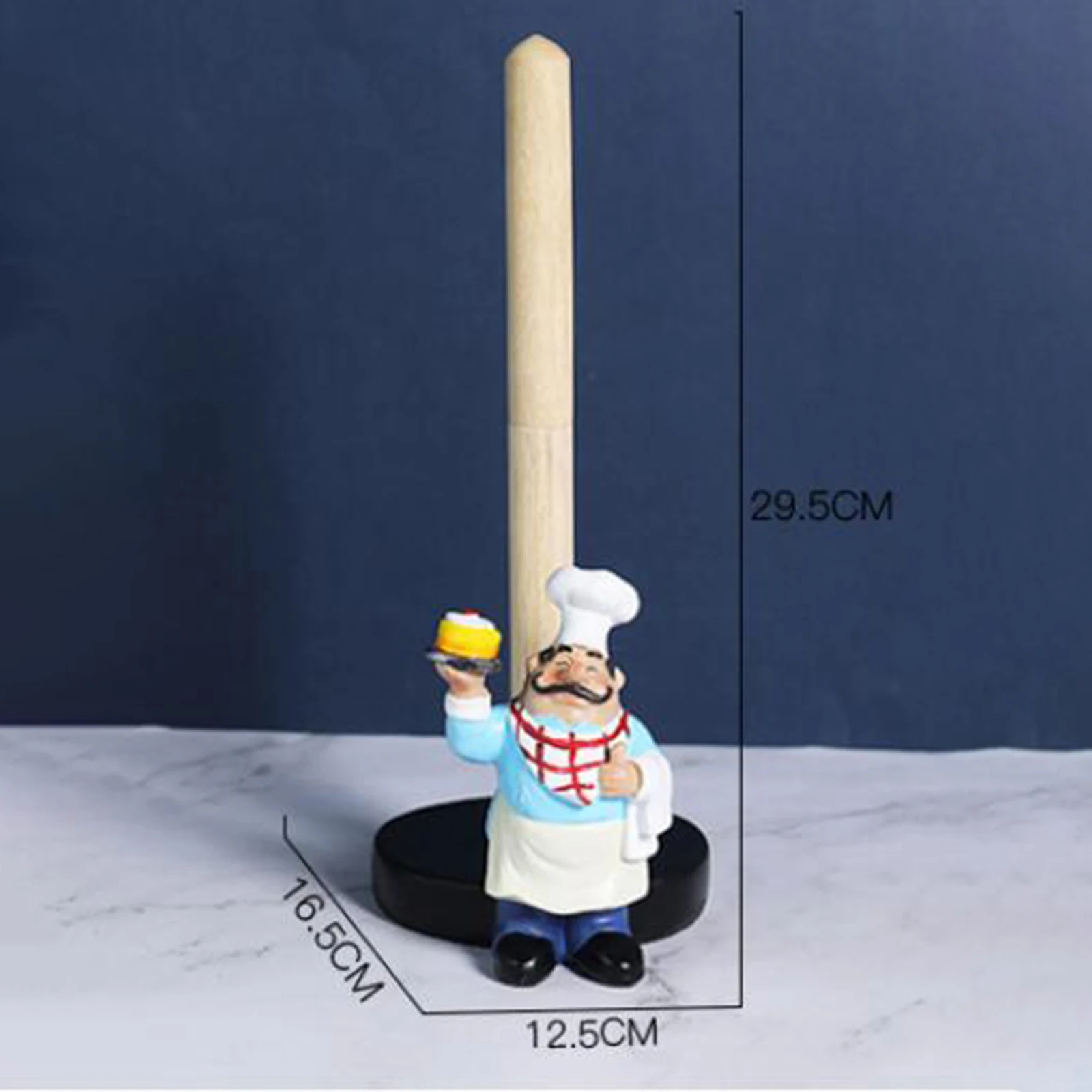 Toilet Paper Holder Paper Roll Holder Creative Toilet Roll Holder Cat Tissue Holder Chef Ornaments Basket Free Standing