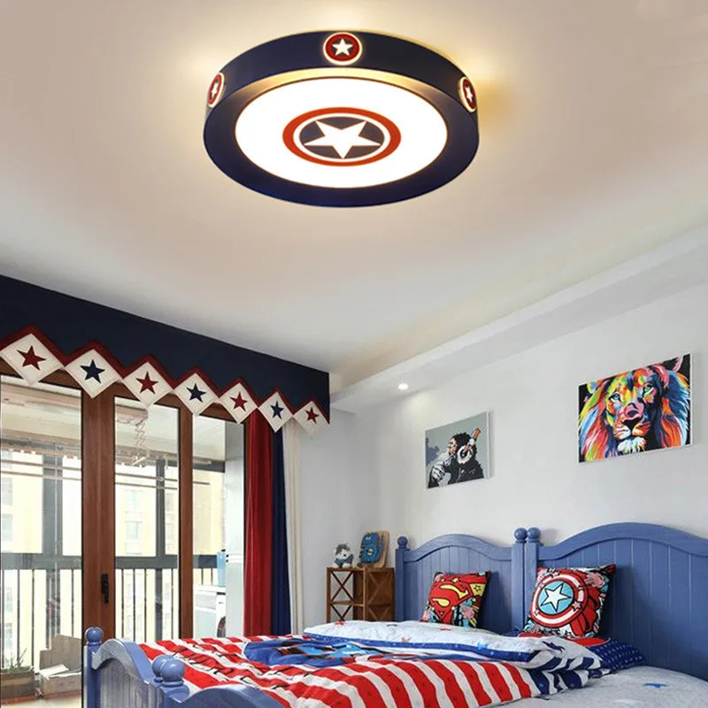 

Simple And Modern Bedroom Corridor Aisle Restaurant Cartoon Cat / Pentagram Boy / Girl Room Blue /Pink Ceiling Lamps