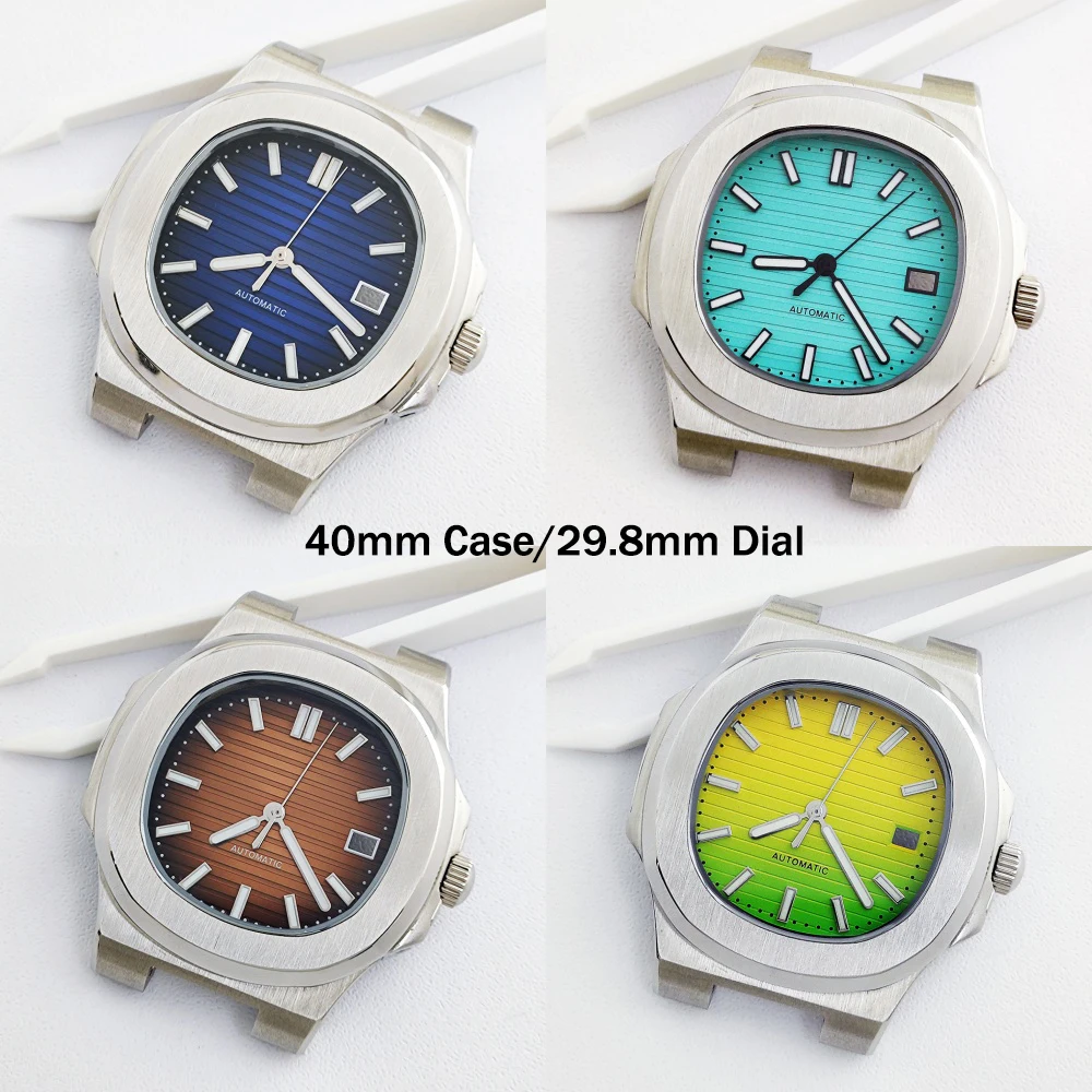 40mm  Case 29.8mm Dial NH35 Men's Luxury Case Dial Set Custom Logo Case Dial Is Applicable To NH35 NH36 Movement Watch Module
