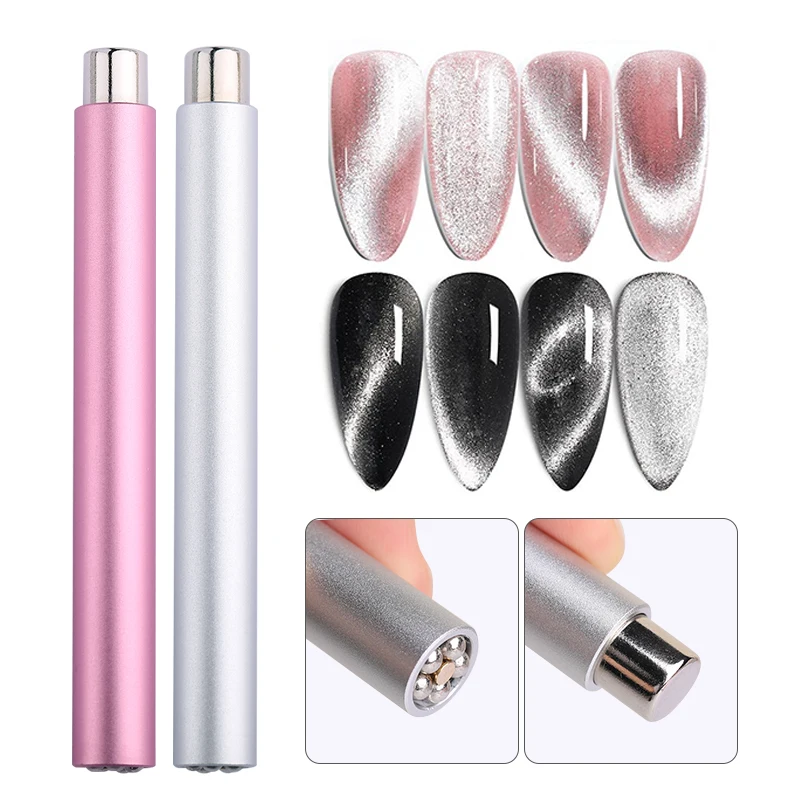 Double-Ended Magnet Rod for Cat UV Gel Varnish with Nails Art Decoration Fashion Nail Magnet Tools for Manicure Design Tools