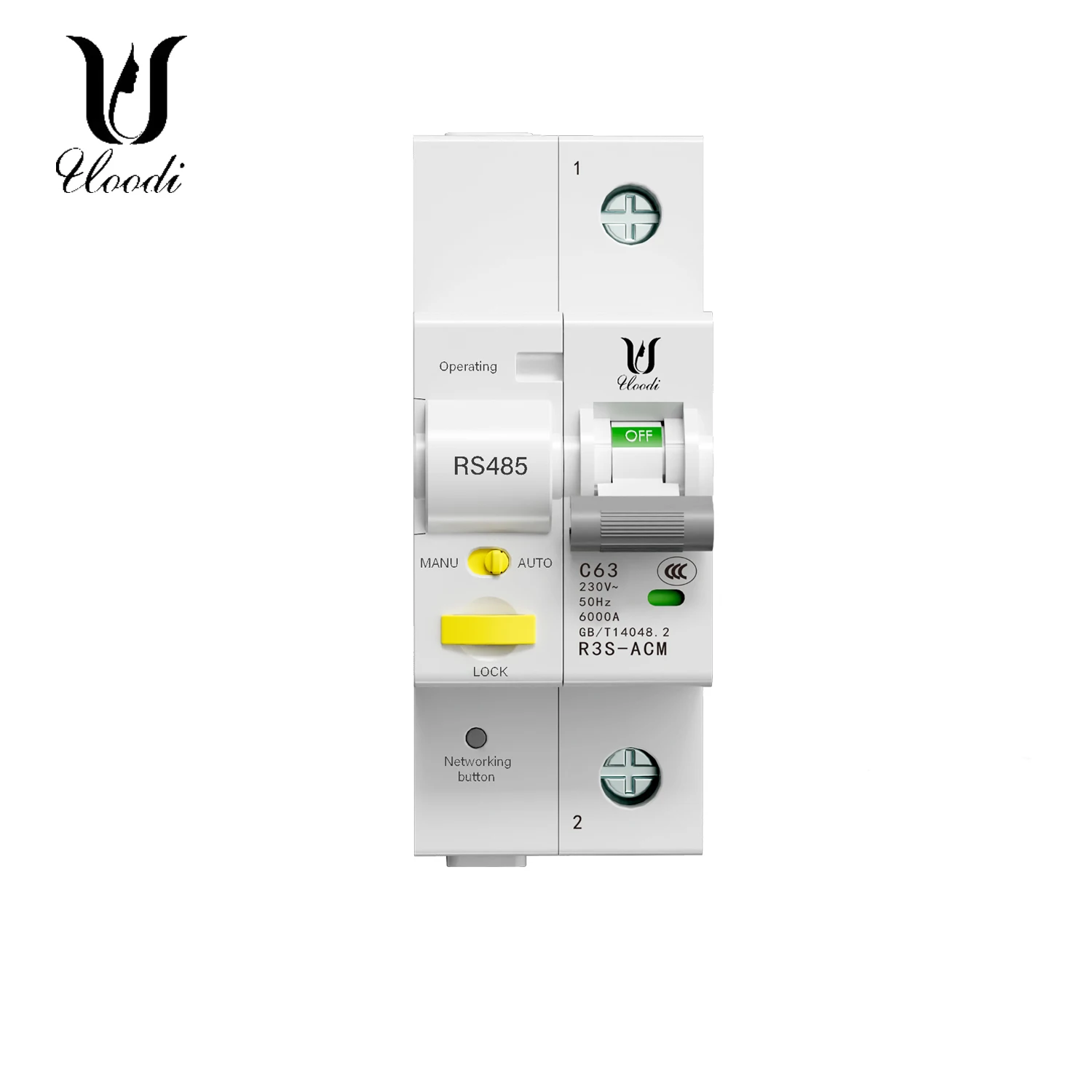 Tuya Smart-MCB Breaker, Smart Timer Switch, Wi-Fi, RS485, 1P + N, Voltage Current Protector, Voice Control, Alexa, Google, Alice