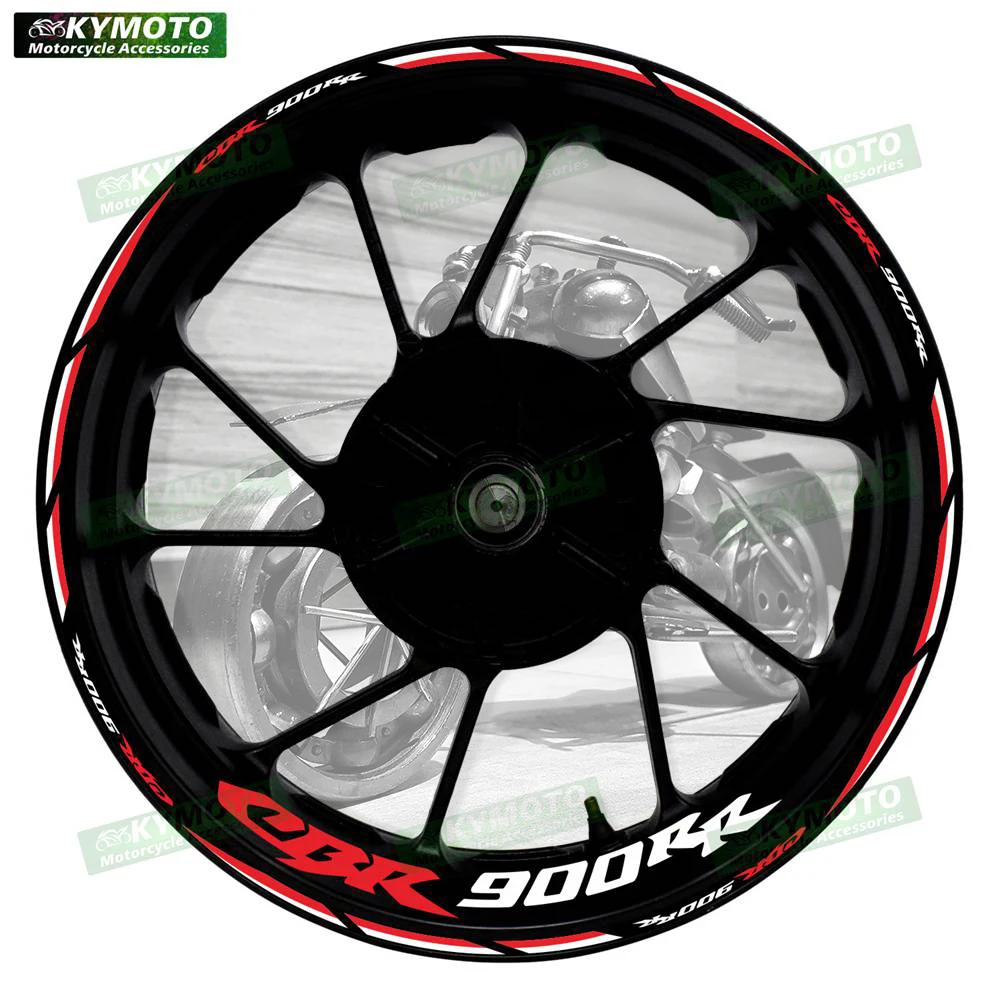 

Для Honda CBR900RR CBR 900RR аксессуары для мотоциклов 17-дюймовые наклейки на передние и задние колеса, модифицированные светоотражающие наклейки на ступицу обода