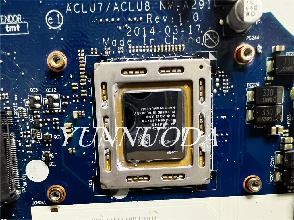 Imagem -04 - Laptop Motherboard para Lenovo Nm-a291 Amd Cpu 100 Testado Z5075 A8-7100 A10-7300 Fx-7500